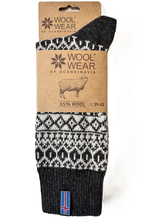 Wollsocken aus 80% Kammwolle von WOOLWEAR of Scandinavia