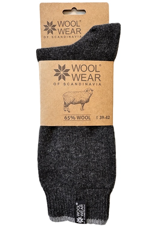 WOOLWEAR of Scandinavia wollsocken aus 80% Kammwolle